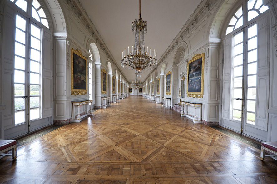parquet Versailles a quadrotte nella Reggia di Versailles